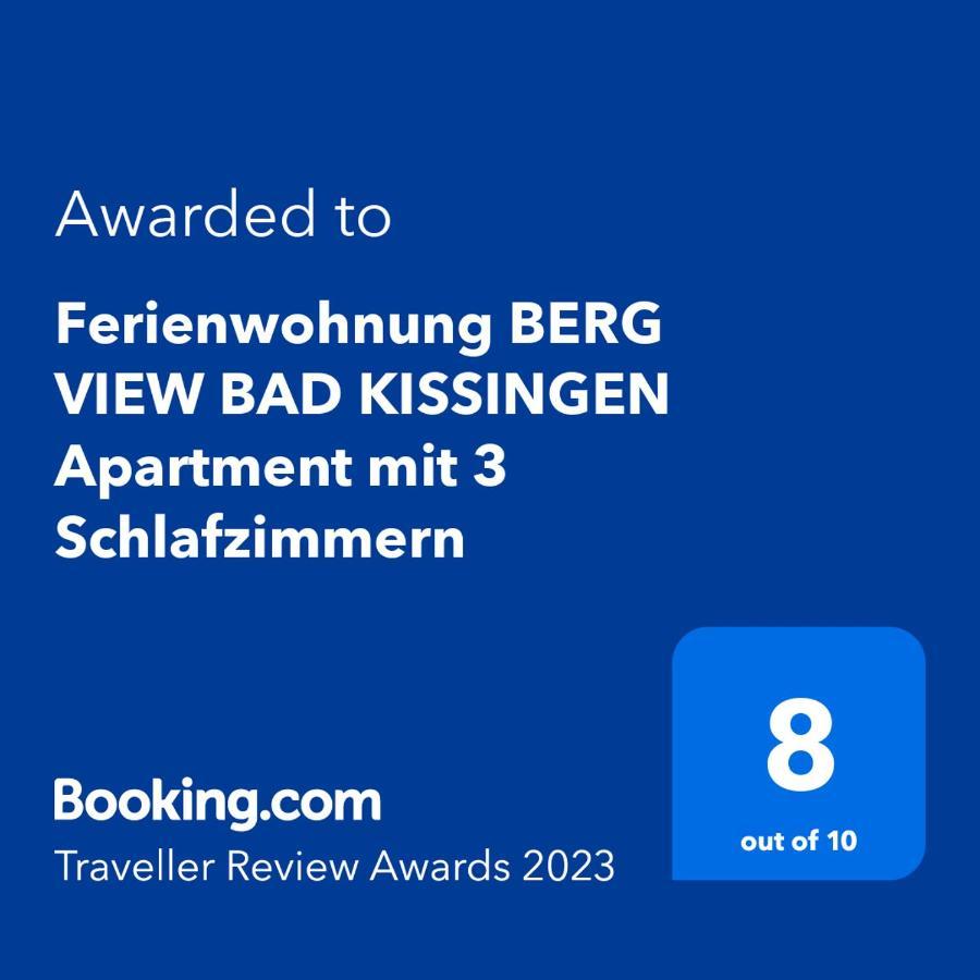 Ferienwohnung BERG VIEW BAD KISSINGEN Apartment mit 3 Schlafzimmern Exterior foto